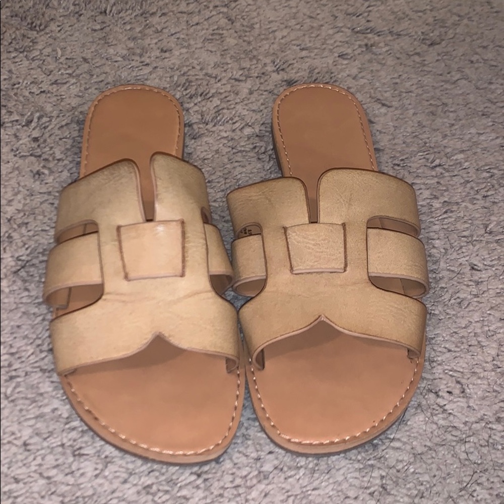 Tan sandals